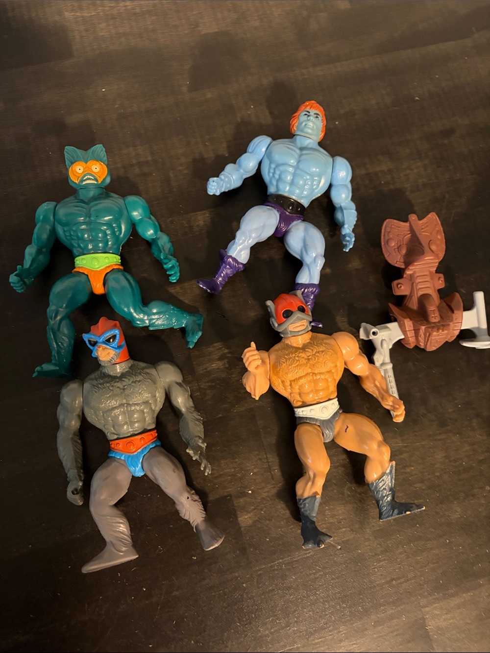 Vintage 1980s Masters of the Universe Heman Action Figures Lot